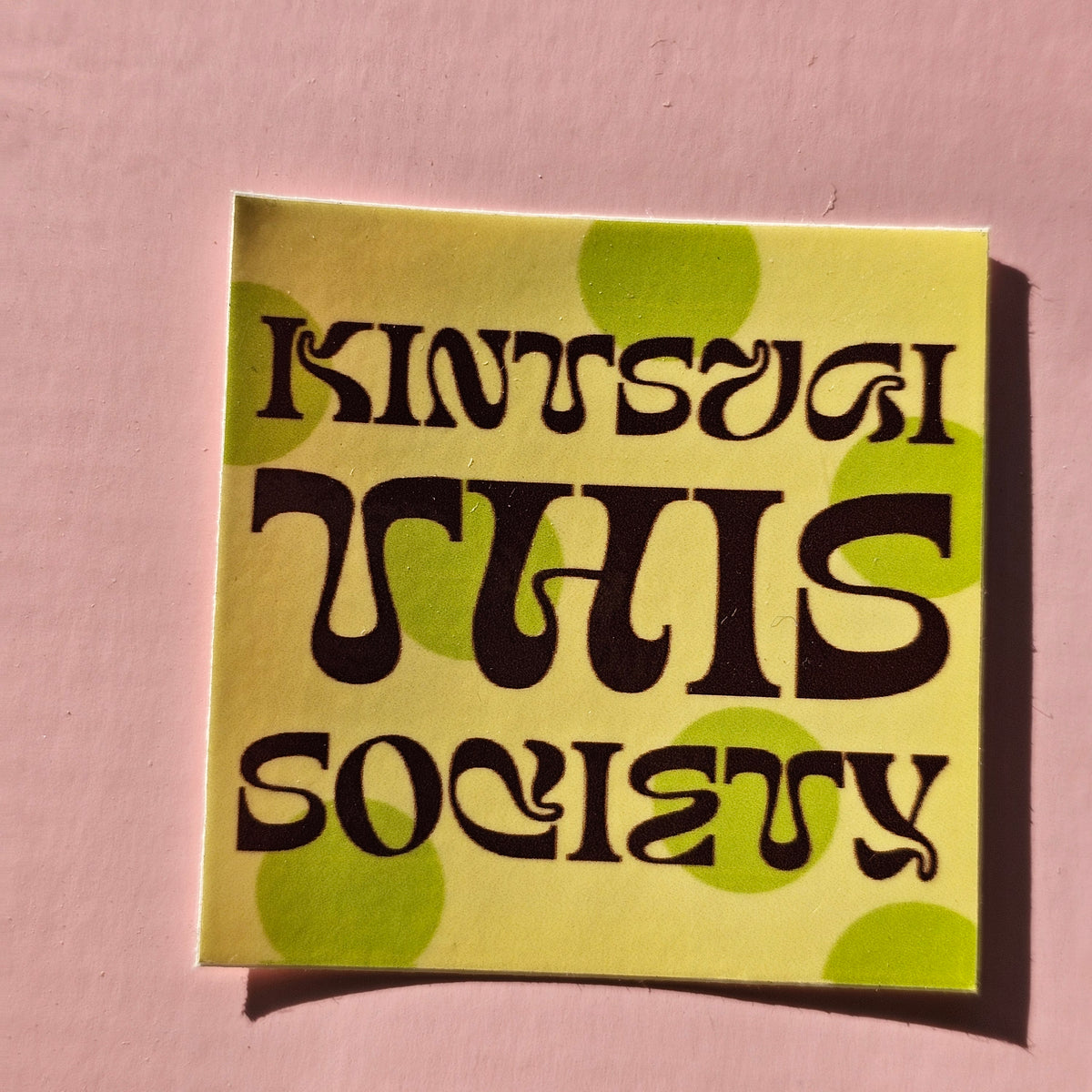 KINTSUGI THIS SOCIETY STICKER