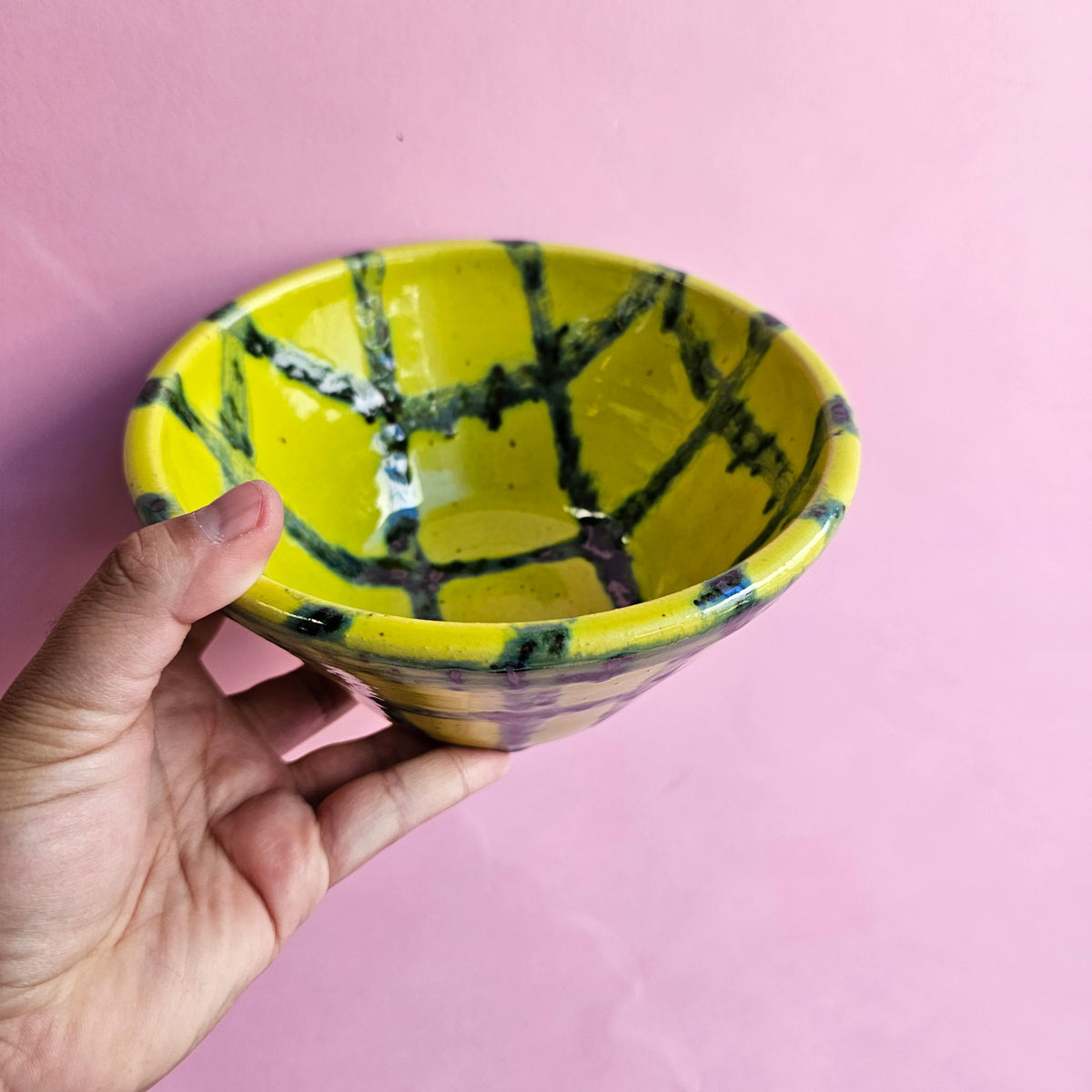 SQUASH PLAID SPECKLED BOWL