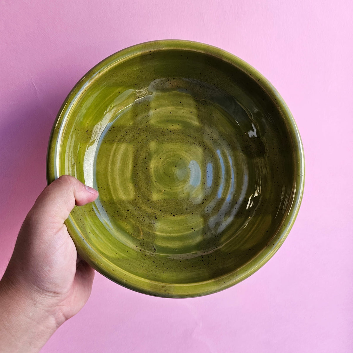 BROCOLI PLAID PLATE BOWL