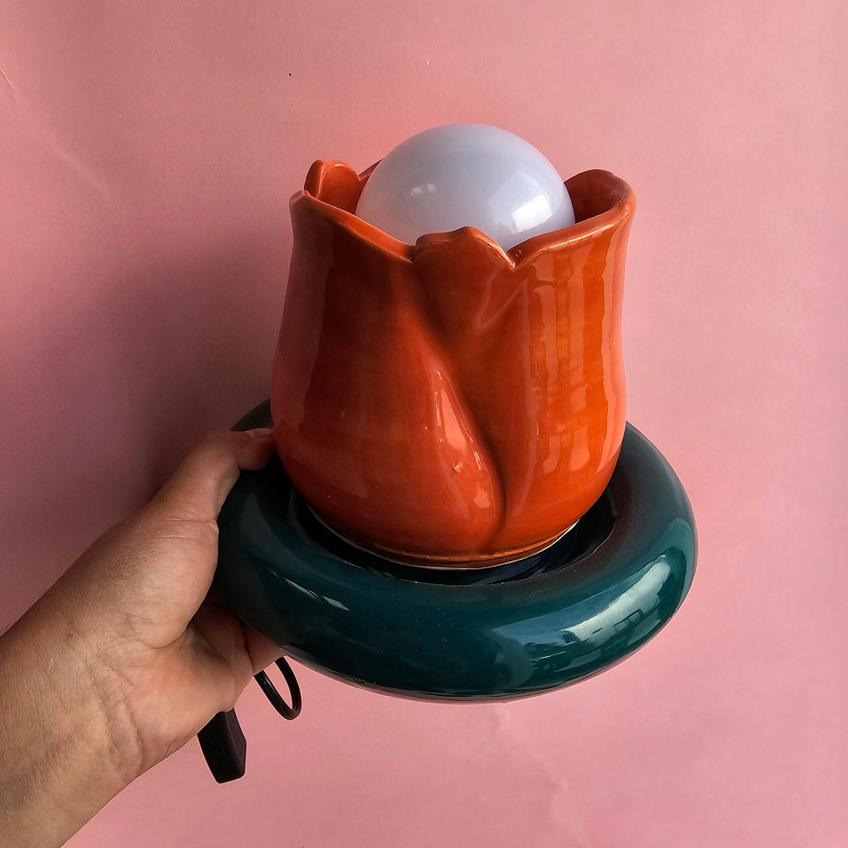 PERSIMMON CHUBBY TULIP LAMP