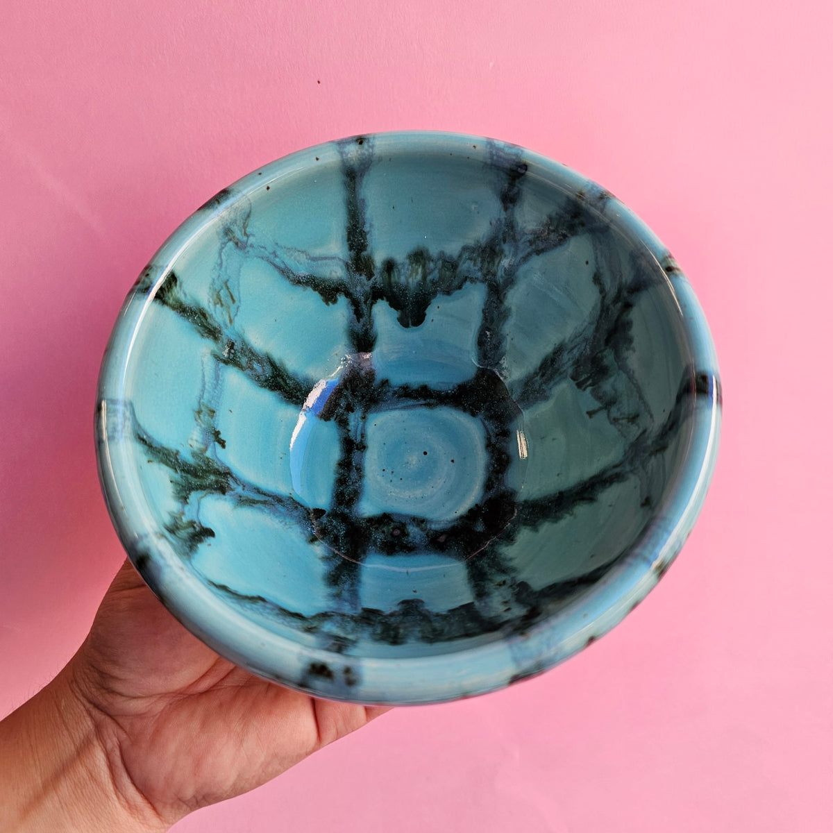 PEA FLOWER PLAID BOWL