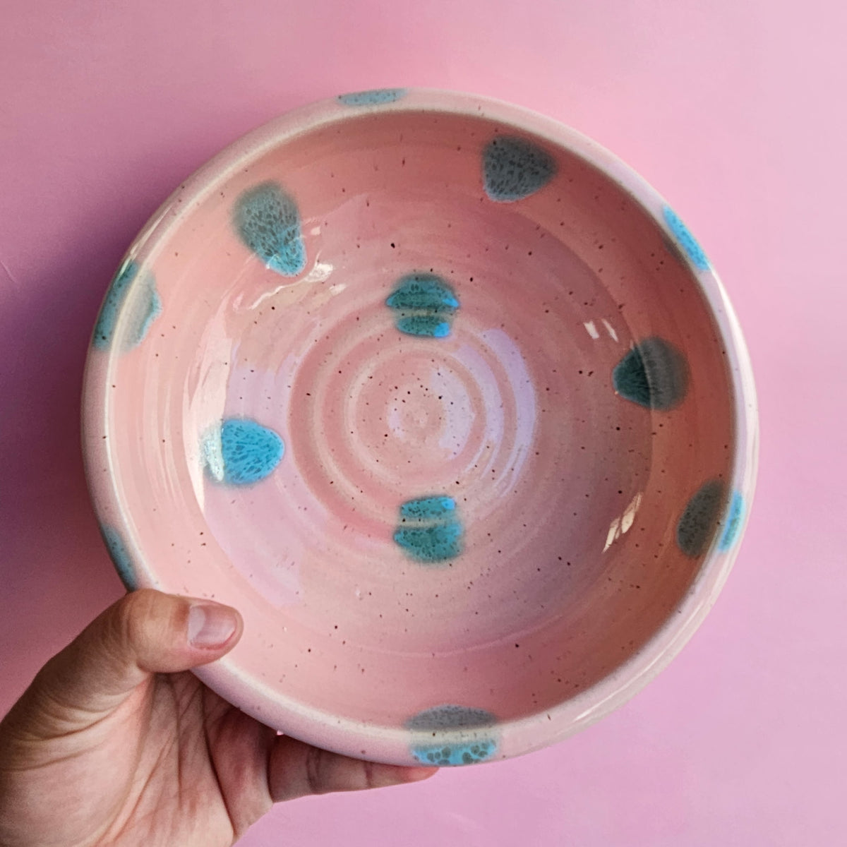 GUMMY WORM SPECKLED PLATE BOWL