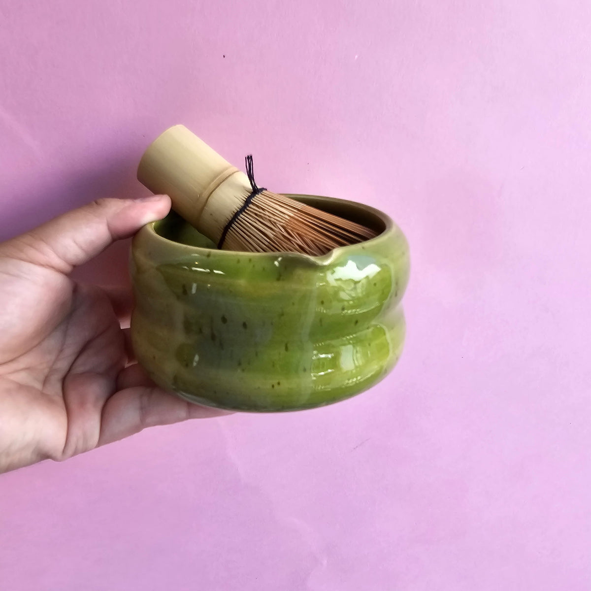 BROCOLI SPECKLED VENUS MATCHA BOWL