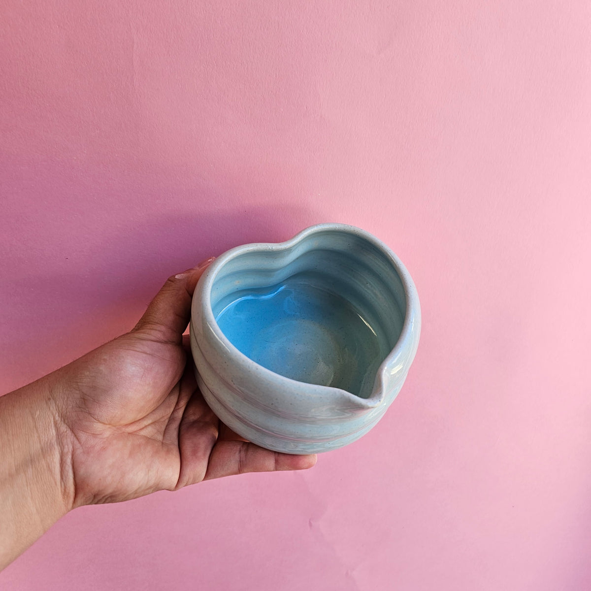 BLUE SKY HEART MATCHA BOWL