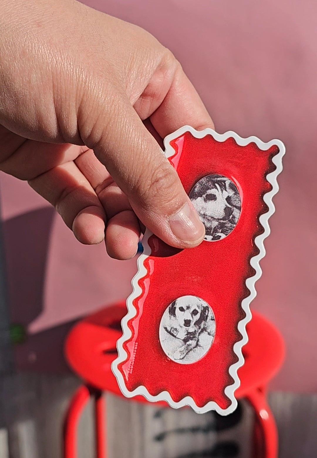 CHERRY DOUBLE MINI FRAME STICKER